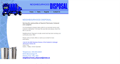 Desktop Screenshot of neighbourhooddisposal.com