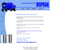 Tablet Screenshot of neighbourhooddisposal.com